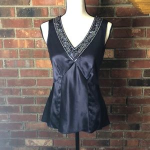 NWOT deep rich purple silk tank